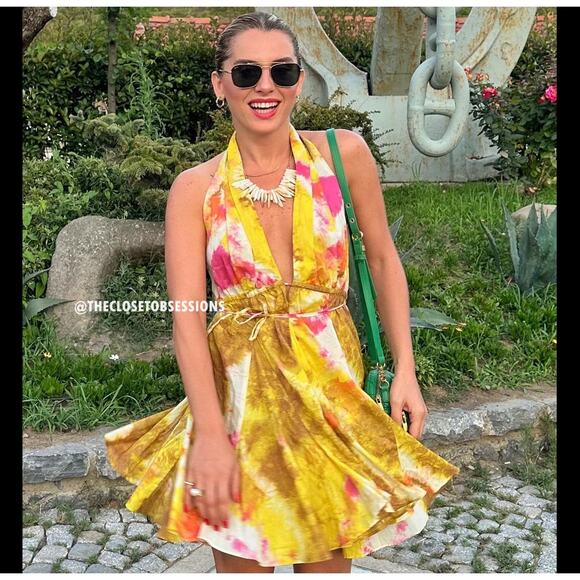 ZARA Blogger Fave!!! Yellow Halter Mini Dress NWT – LAST ONE! 🌞 - Picture 11 of 16